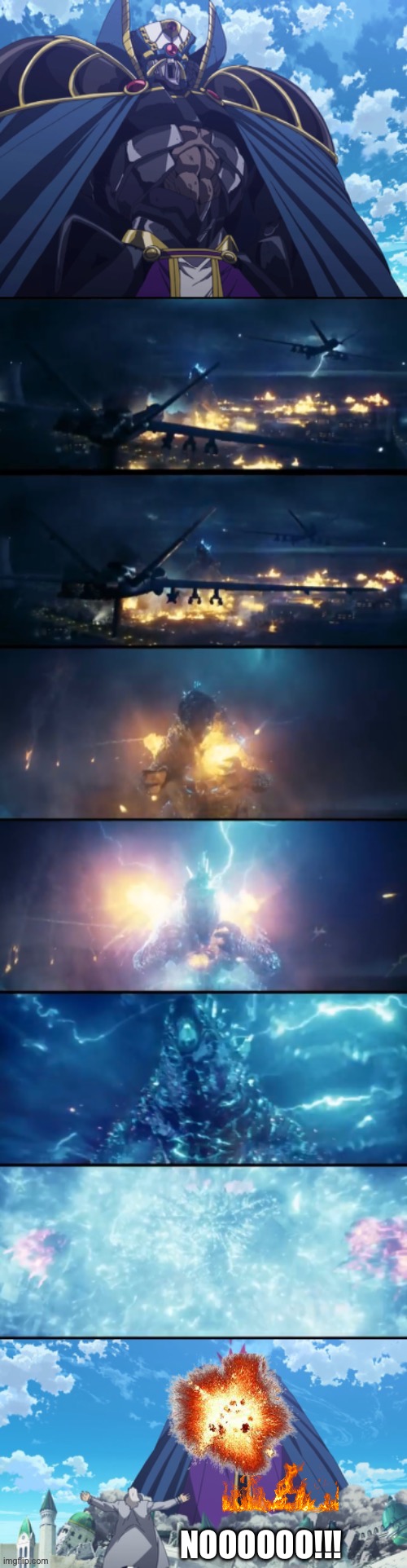 Legendary Godzilla destroys the Empire’s secret weapon | NOOOOOO!!! | image tagged in meme | made w/ Imgflip meme maker