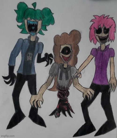 The Legend Trio (My Take) | image tagged in mario's madness,ocs,exe,drawing | made w/ Imgflip meme maker