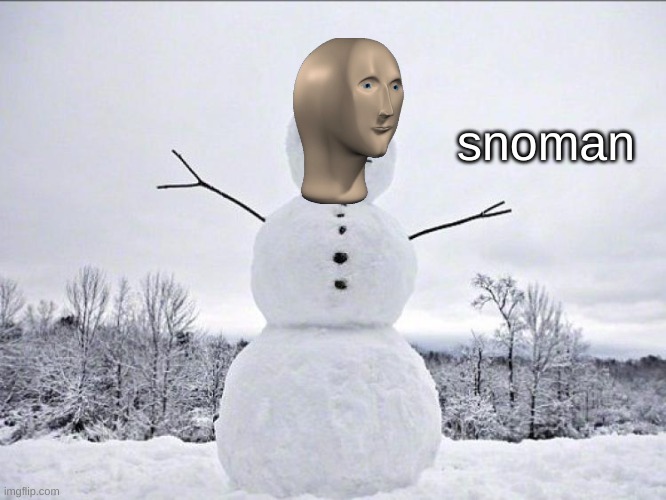 snowman | snoman | image tagged in snowman | made w/ Imgflip meme maker