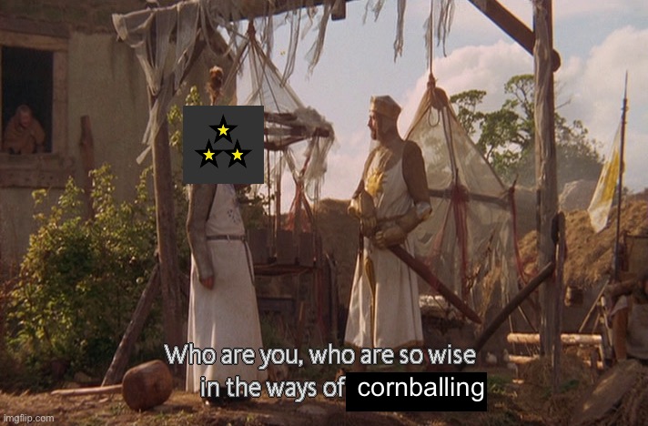 Who are you, so wise In the ways of science. | cornballing | image tagged in who are you so wise in the ways of science | made w/ Imgflip meme maker