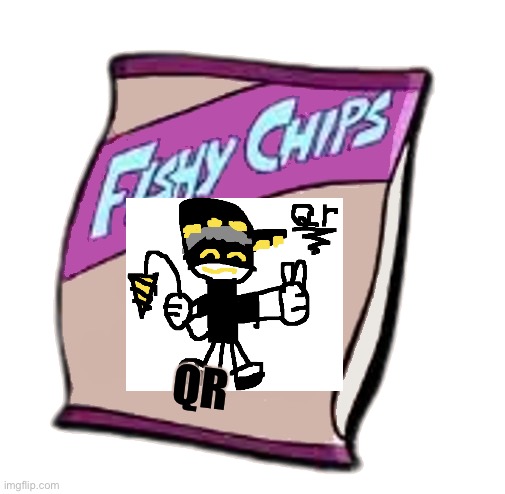 Blank Fishy Chips Bag Better | QR | image tagged in blank fishy chips bag better | made w/ Imgflip meme maker