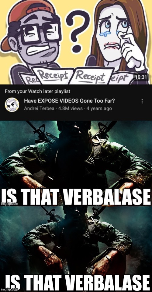 IS THAT VERBALASE | image tagged in is that character | made w/ Imgflip meme maker