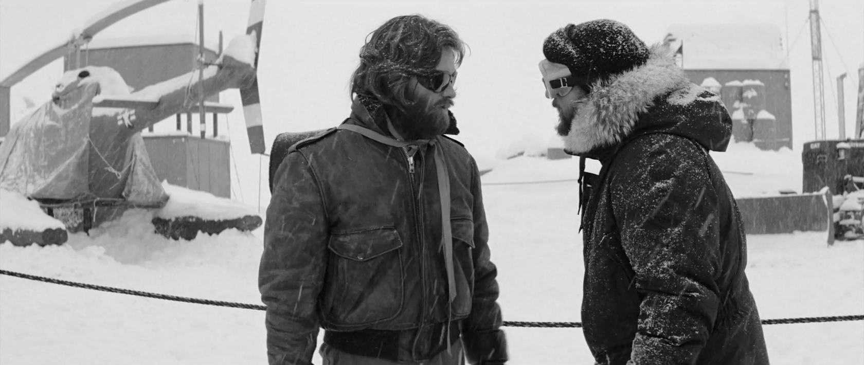 The Thing Kurt Russell Black And White Blank Meme Template