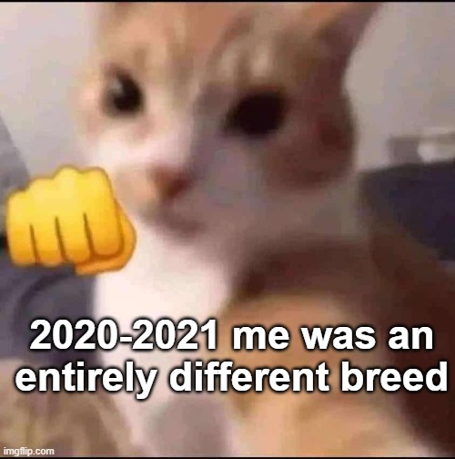 pumch | 2020-2021 me was an entirely different breed | image tagged in pumch | made w/ Imgflip meme maker