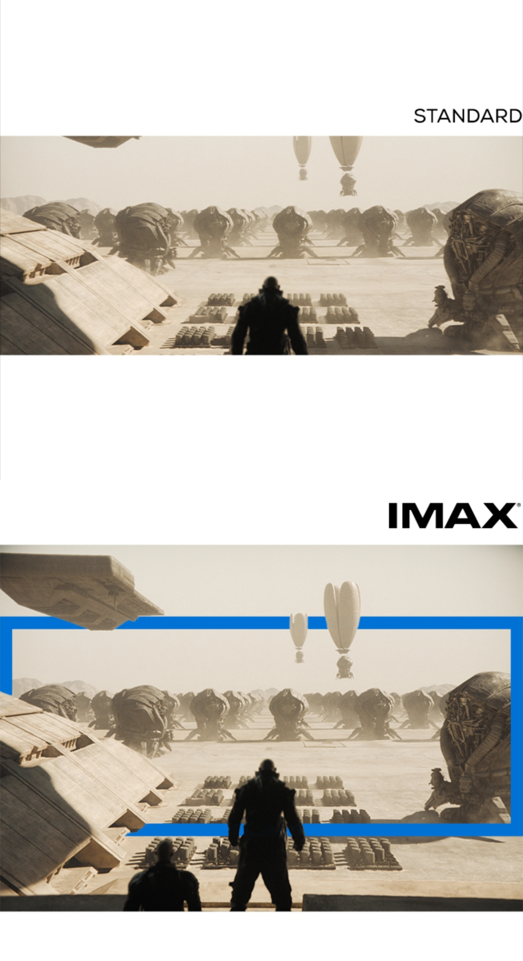 IMAX comparison Blank Meme Template