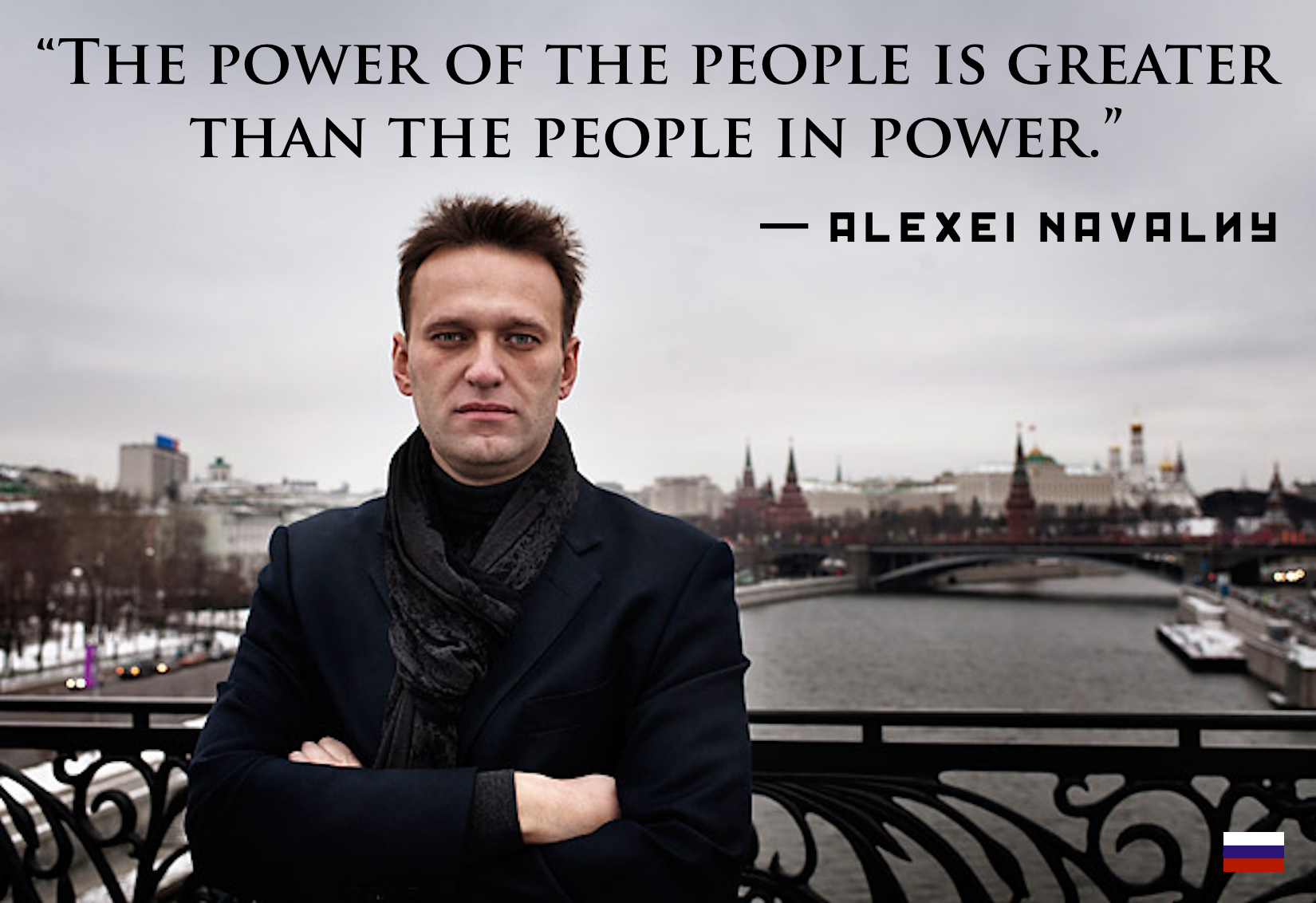 Alexei Navalny Quote The Power of the People Meme Blank Template - Imgflip