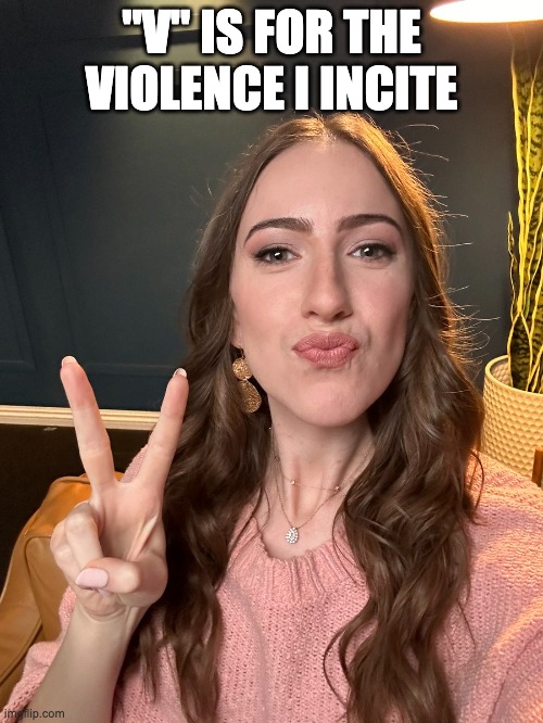 "V" IS FOR THE VIOLENCE I INCITE | made w/ Imgflip meme maker