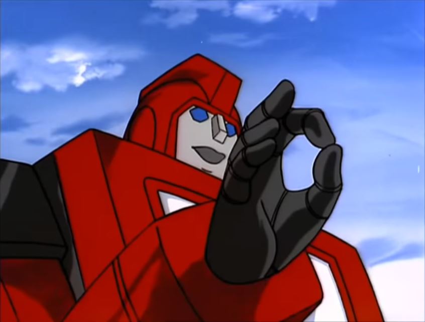 High Quality Transformers (G1) Ironhide OK Sign Blank Meme Template