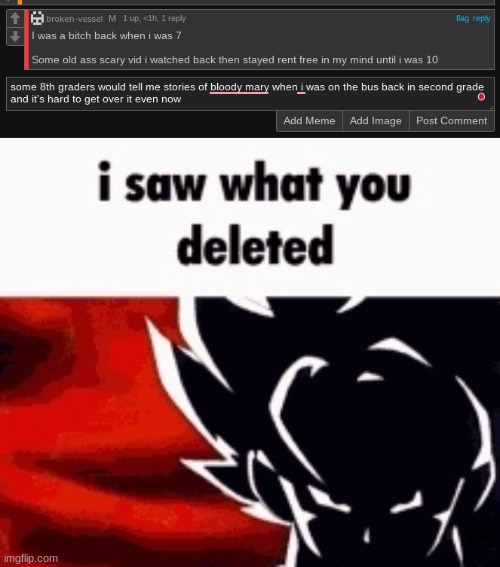 image tagged in i saw what you deleted | made w/ Imgflip meme maker
