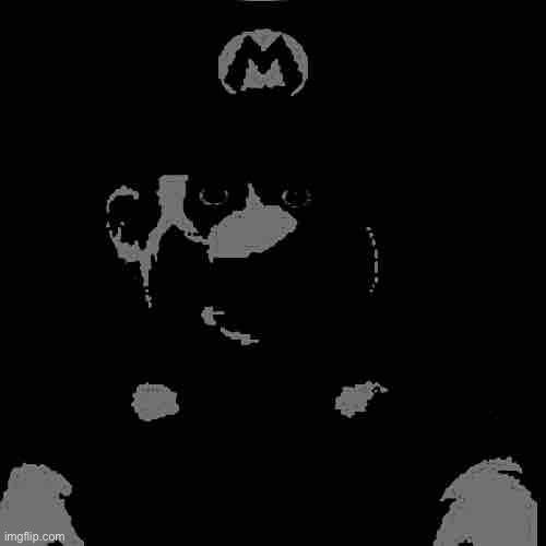 grey mario | image tagged in grey mario | made w/ Imgflip meme maker