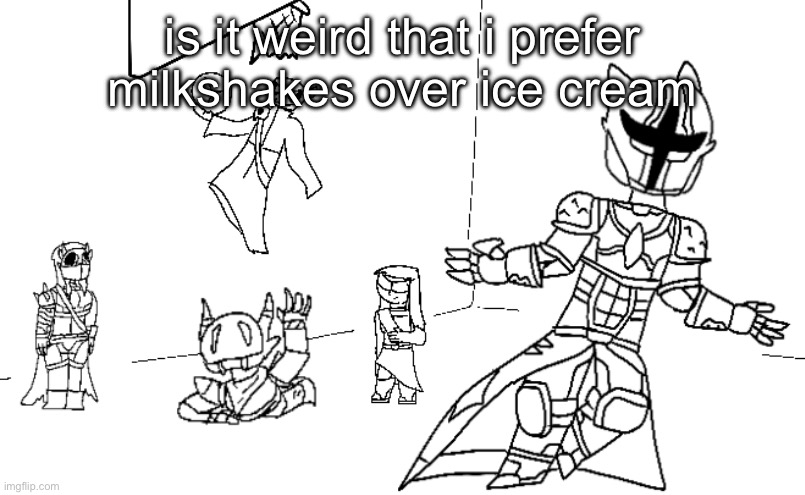 i got a glock in my rari | is it weird that i prefer milkshakes over ice cream | image tagged in i got a glock in my rari | made w/ Imgflip meme maker