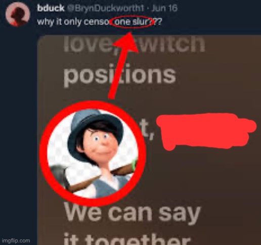 One slur | image tagged in one slur | made w/ Imgflip meme maker