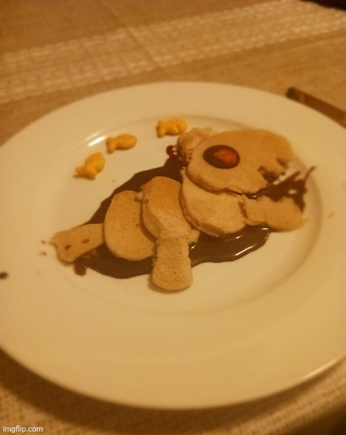 He has been cooked as punishment. | made w/ Imgflip meme maker