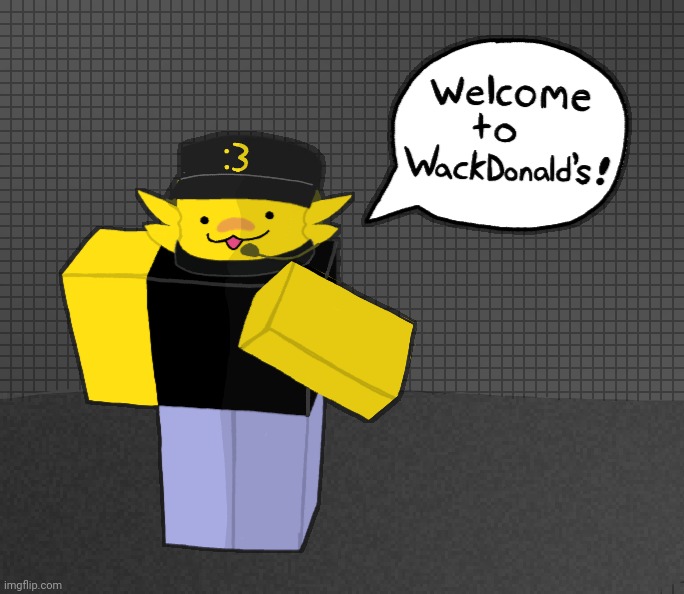 Kwibu welcomes you to WackDonald's [Proof in the comments] | image tagged in kleki drawings,kwibu | made w/ Imgflip meme maker