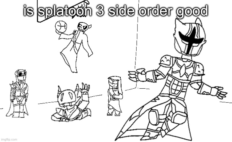 i got a glock in my rari | is splatoon 3 side order good | image tagged in i got a glock in my rari | made w/ Imgflip meme maker