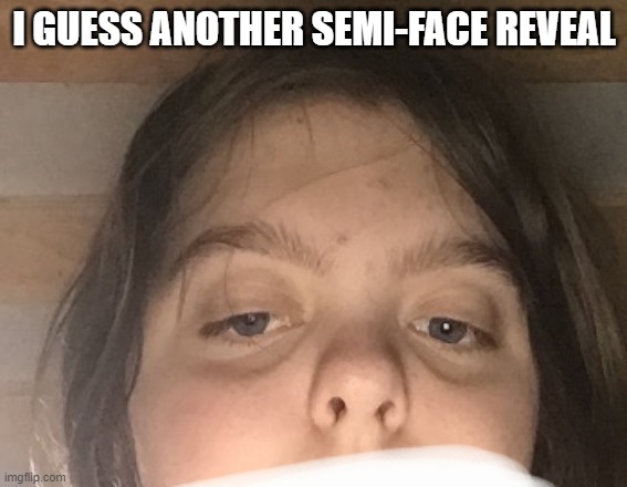 WHEN WILL SHE LEARN? | I GUESS ANOTHER SEMI-FACE REVEAL | made w/ Imgflip meme maker