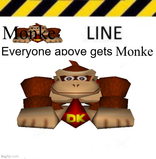 Monke | Monke; Monke | image tagged in _____ line | made w/ Imgflip meme maker