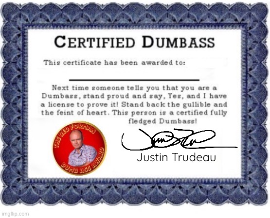 High Quality Dumbass Award JT Blank Meme Template