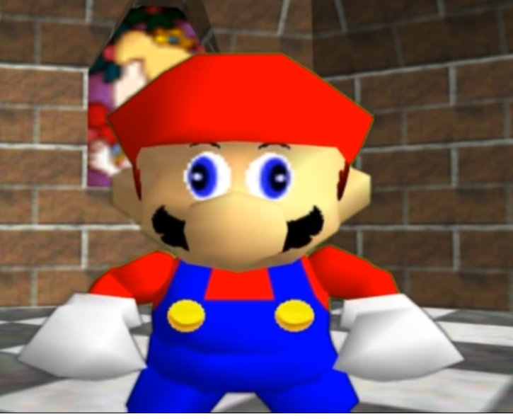 Mario Derp Face Blank Meme Template