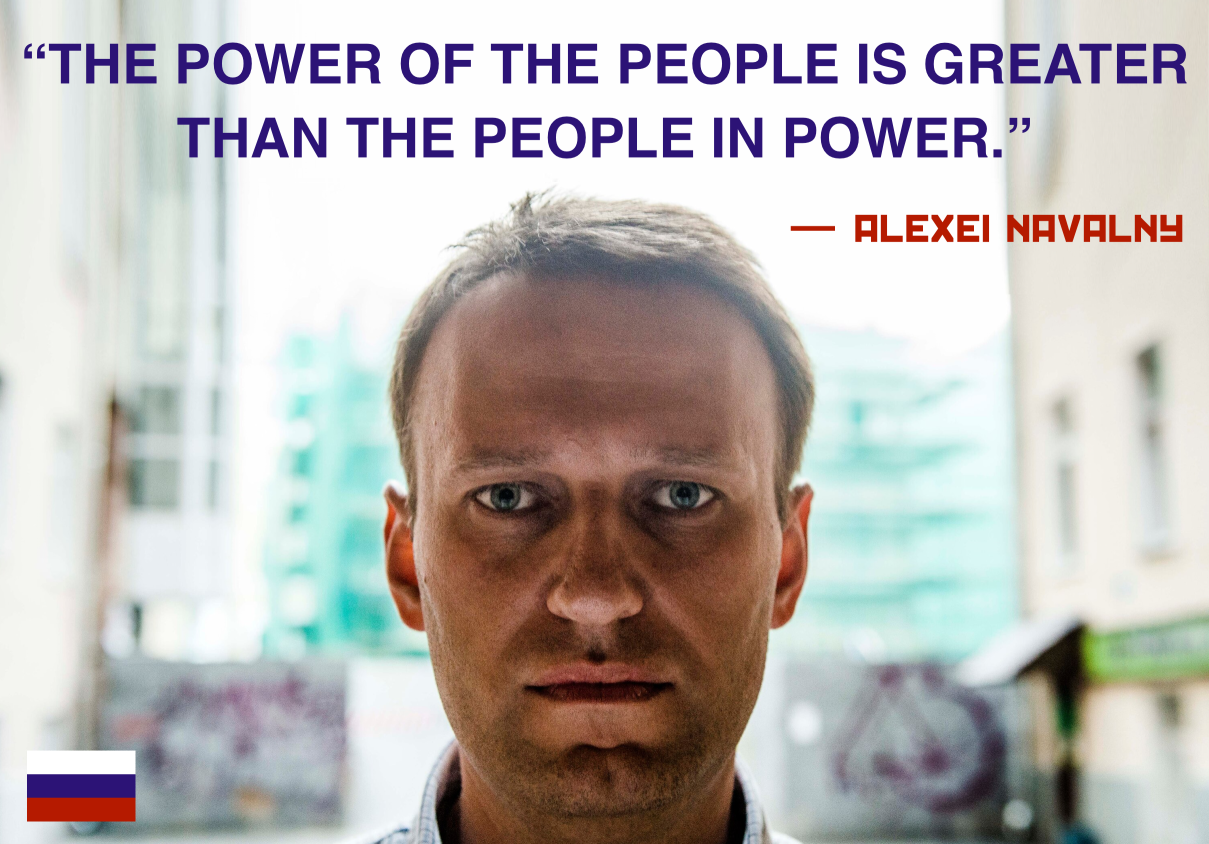 Alexei Navalny Quote The Power Of The People Meme Blank Meme Template