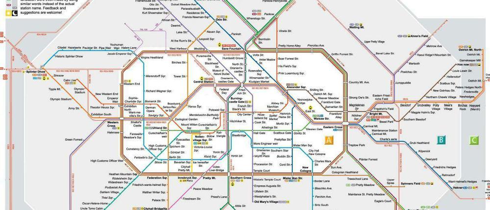 Berlin Train Map Blank Meme Template