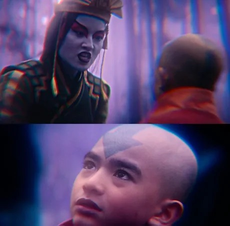 kyoshi belittles Aang Blank Meme Template