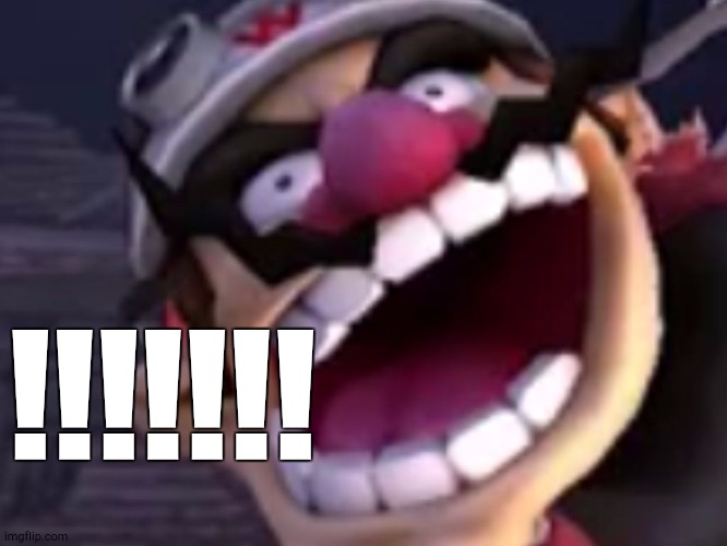 Wario | !!!!!!! | image tagged in wario | made w/ Imgflip meme maker
