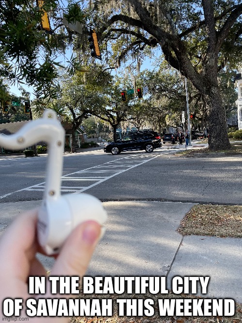 IN THE BEAUTIFUL CITY OF SAVANNAH THIS WEEKEND | image tagged in lgbtq,vacation | made w/ Imgflip meme maker