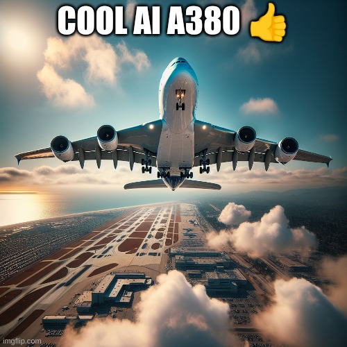 Cool ai | COOL AI A380 👍 | made w/ Imgflip meme maker