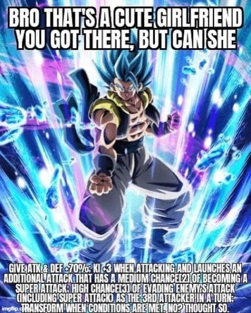 does anybody here play dokkan i never meet anybody who knows what it is | made w/ Imgflip meme maker