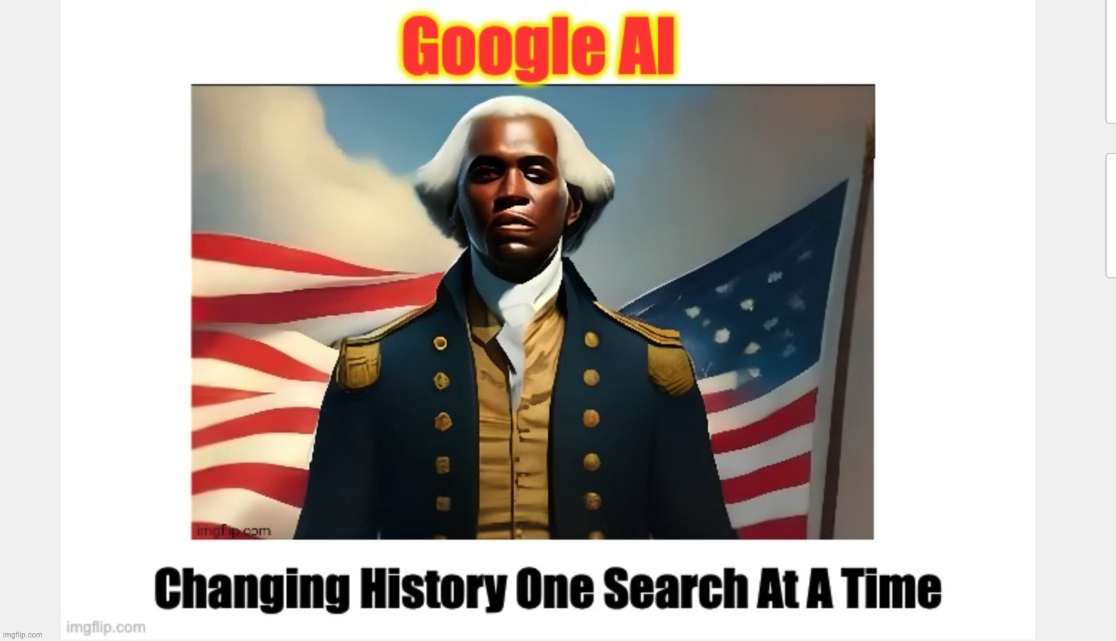 image tagged in google ai,destroying history | made w/ Imgflip meme maker