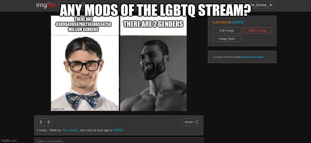 ANY MODS OF THE LGBTQ STREAM? | made w/ Imgflip meme maker