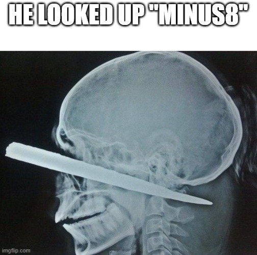Once you see it, you can't unsee it | HE LOOKED UP "MINUS8" | image tagged in minus8,rule63,rule34,can't unsee | made w/ Imgflip meme maker