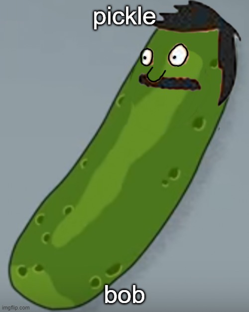 pickle bob | pickle; bob | image tagged in pickle bob | made w/ Imgflip meme maker