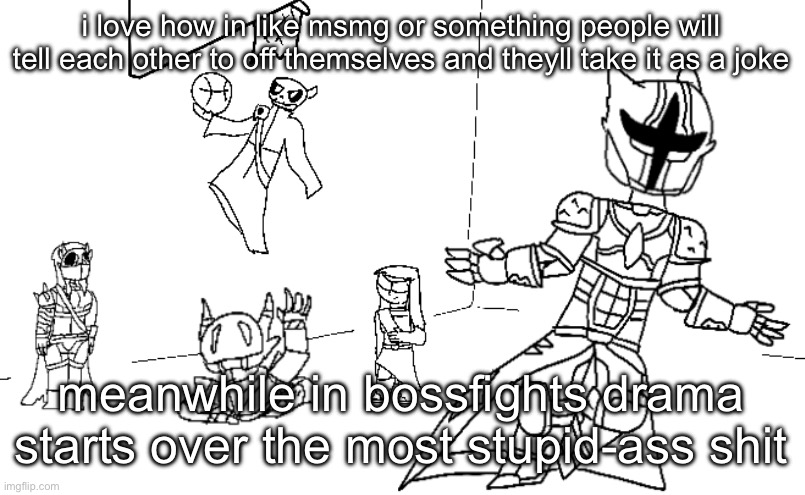 i got a glock in my rari | i love how in like msmg or something people will tell each other to off themselves and theyll take it as a joke; meanwhile in bossfights drama starts over the most stupid-ass shit | image tagged in i got a glock in my rari | made w/ Imgflip meme maker