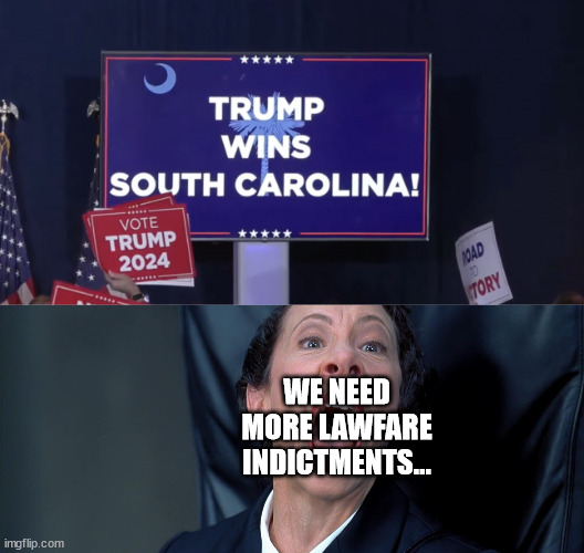 They can't beat Trump fair and square... | WE NEED MORE LAWFARE INDICTMENTS... | image tagged in frau farbissina,more bogus indictments coming | made w/ Imgflip meme maker