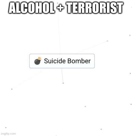 boom boom | ALCOHOL + TERRORIST | made w/ Imgflip meme maker