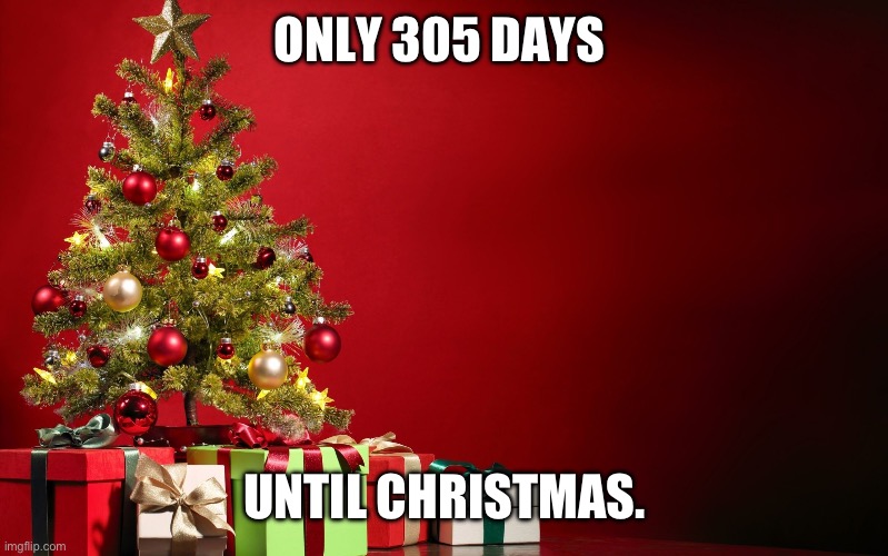 Only 305 days until Christmas Imgflip