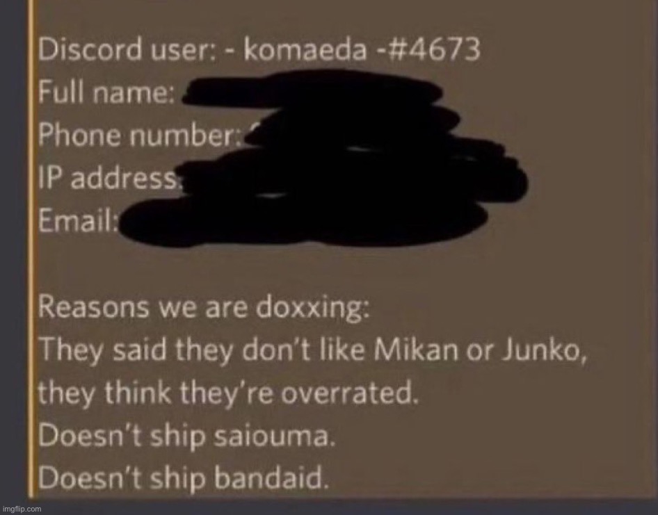 We doxxed Nagito Komaeda :O | made w/ Imgflip meme maker