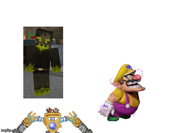 Wario and wubbox die from the venom spitter from pg3d | image tagged in wubbox,wario dies,poison | made w/ Imgflip meme maker