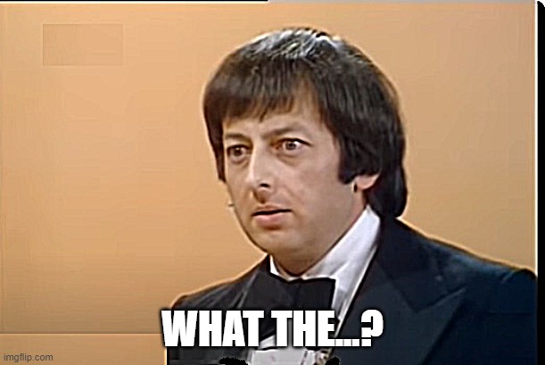 He's shocked! | WHAT THE...? | image tagged in andre previn | made w/ Imgflip meme maker