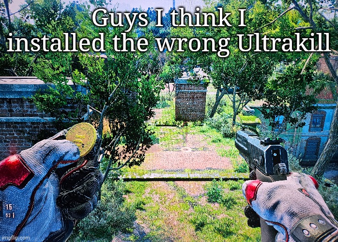 Guys I think I installed the wrong Ultrakill | made w/ Imgflip meme maker