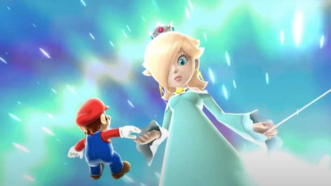 mario and rosalina Blank Meme Template