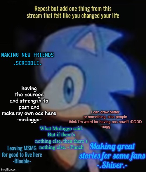 MAKING NEW FRIENDS

.SCRIBBLE. | made w/ Imgflip meme maker