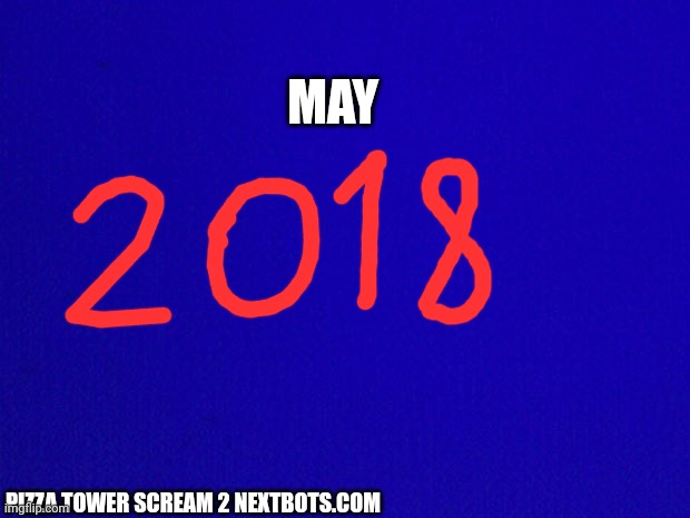 Blue Background | MAY; PIZZA TOWER SCREAM 2 NEXTBOTS.COM | image tagged in blue background | made w/ Imgflip meme maker