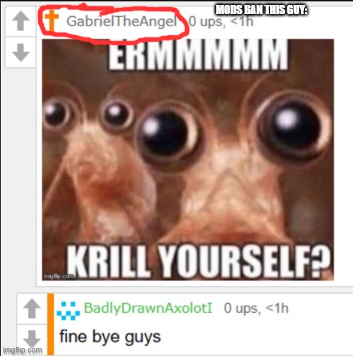 MODS BAN THIS GUY: | made w/ Imgflip meme maker