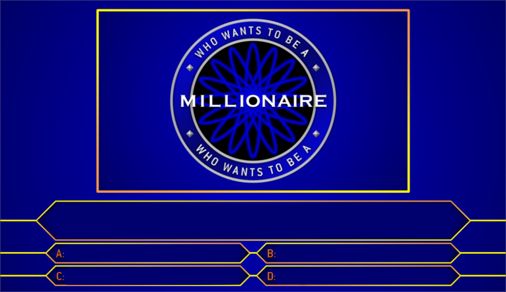 High Quality Who wants to be a millionaire board Blank Meme Template