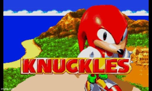 sonic 3 lore: | image tagged in knuckles | made w/ Imgflip meme maker