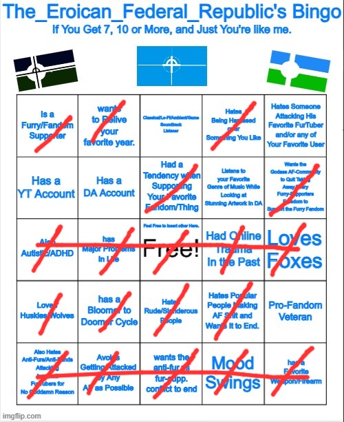 The_Eroican_Federal_Republic's Bingo | image tagged in the_eroican_federal_republic's bingo | made w/ Imgflip meme maker