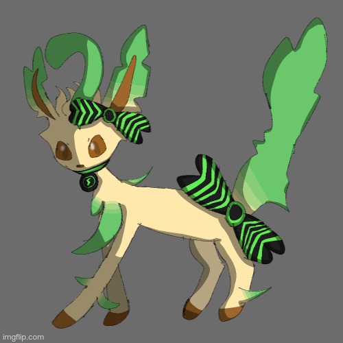 Part 4 of evolving the unevolved Eevees here: Yumi(Leafeon) | image tagged in amber is next | made w/ Imgflip meme maker